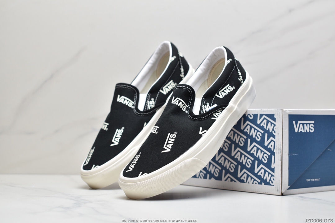 140 万斯Vans Og Classic Slip-On 帆布硫化懒人一脚蹬低帮滑板鞋