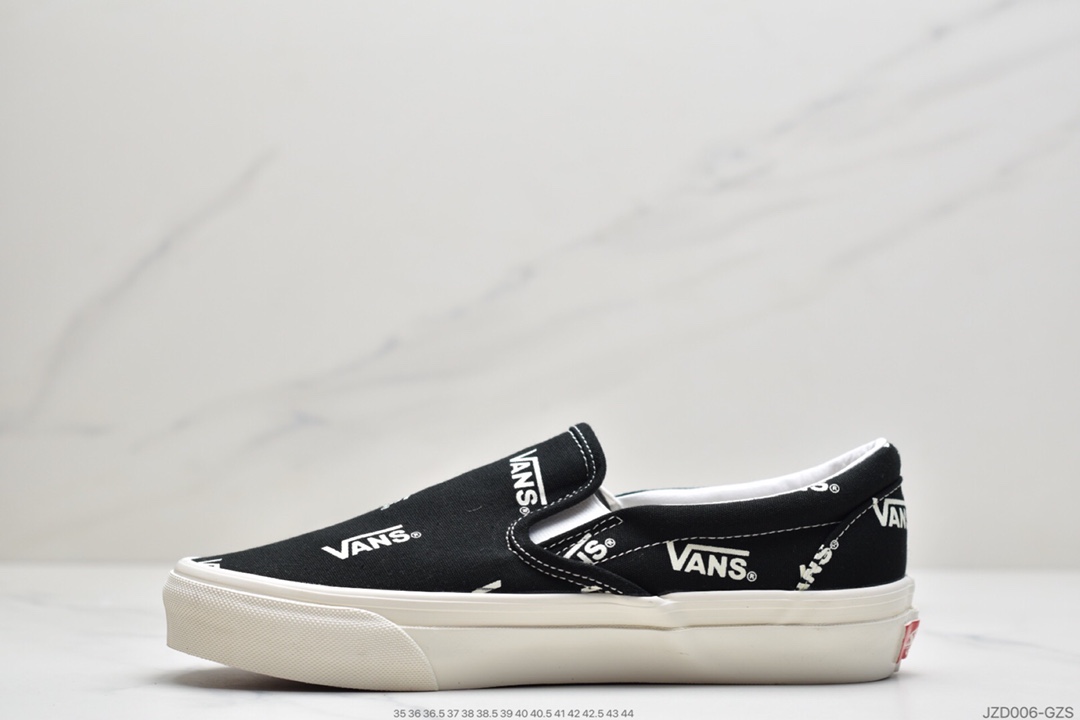 140 万斯Vans Og Classic Slip-On 帆布硫化懒人一脚蹬低帮滑板鞋