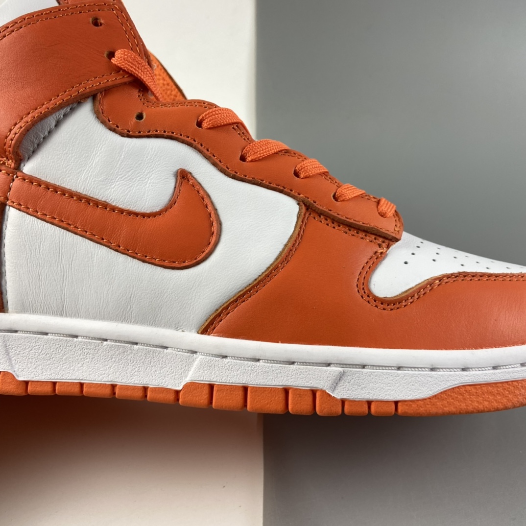 P400 Nike SB Dunk High Retro“Orange Blaze”2021版白橙扣篮系列高帮休闲运动滑板板鞋 DD1399-101-莆田鞋,莆田鞋货源,高仿鞋,高仿鞋货源,安福档口,莆田高仿鞋,莆田鞋批发,高仿鞋批发,莆田高仿运动鞋,高仿运动鞋,莆田运动鞋 P400 Nike SB Dunk High Retro“Orange Blaze”2021版白橙扣篮系列高帮休闲运动滑板板鞋 DD1399-101