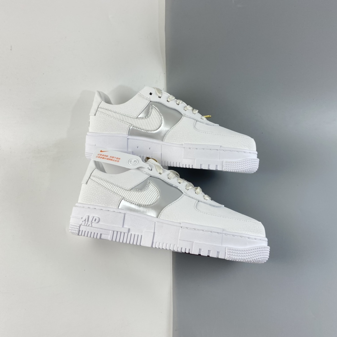P200 Nk Air Force 1 Pixel 全新厚底空军一号低帮百搭休闲运动板鞋 DC1160-100
