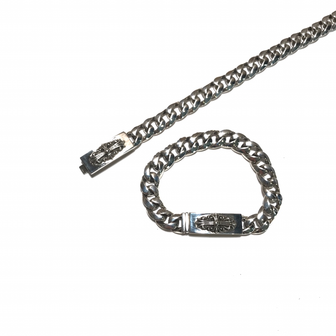 Chrome Hearts 新品上架𝐂𝐡𝐫𝐨𝐦𝐞 𝐡𝐞𝐚𝐫𝐭𝐬 克罗心长十字花手链