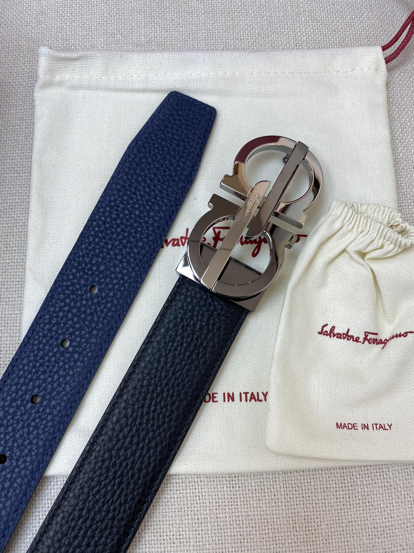 Ferragamo 菲拉格慕 3.5cm高级定制款男士皮带 ,双面进口牛皮,自行选择搭配 真材实料 很有质感 时尚经典不失风范 可自行裁剪 p