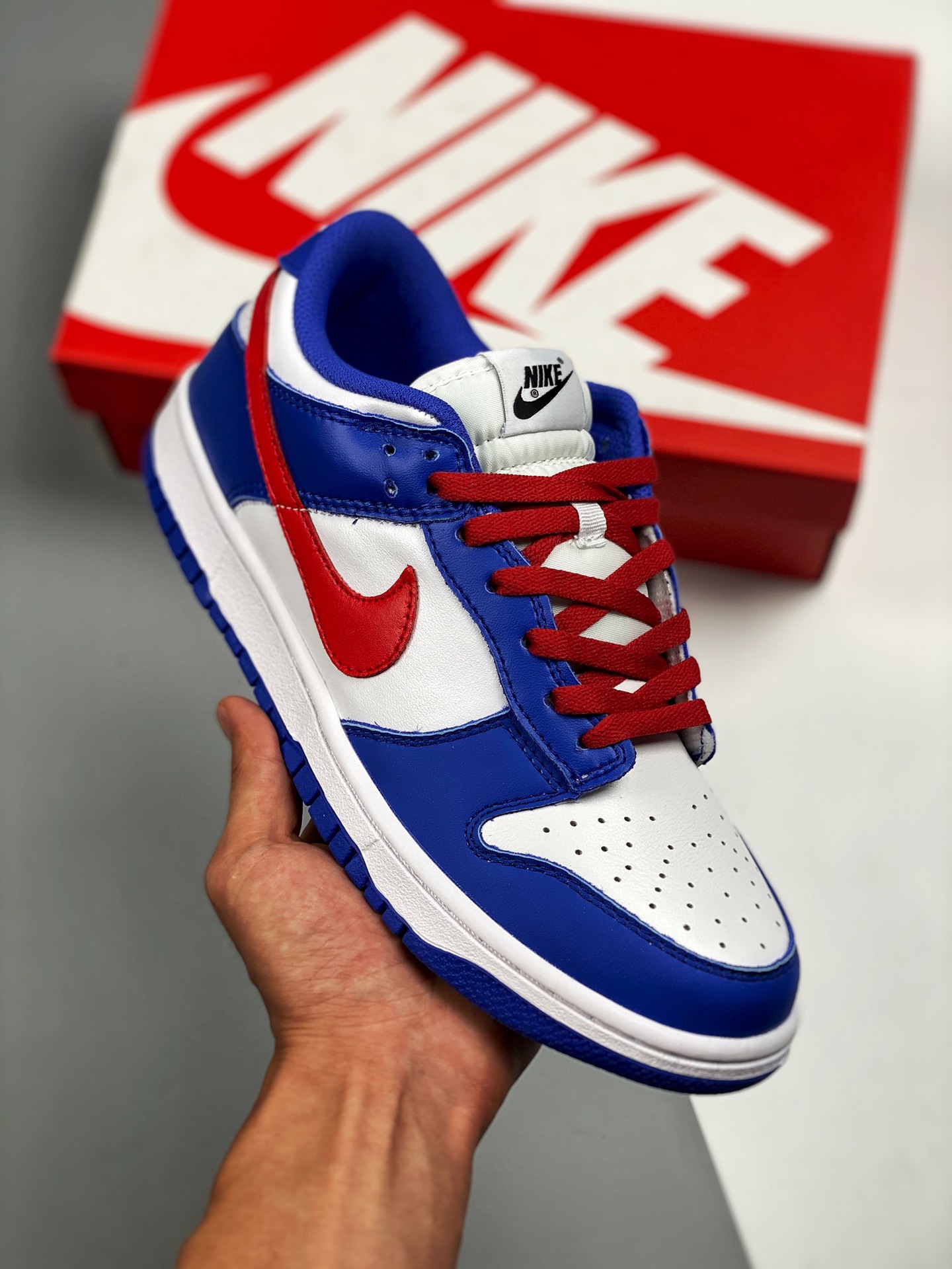 NK Dunk Low “Royal Red” Doraemon low-top casual skateboard shoes, company-level quality, cleanliness, embroidery craft,…
