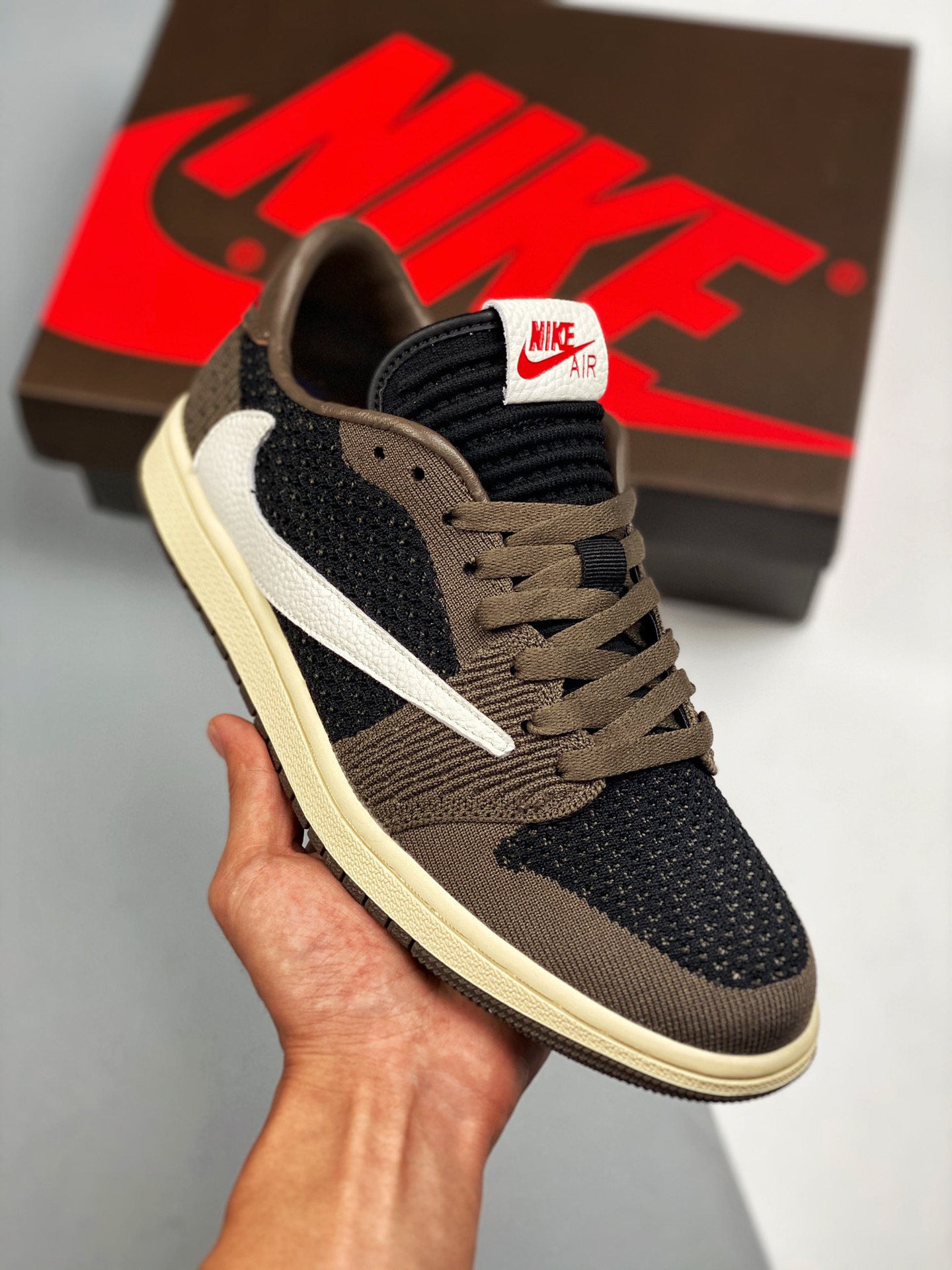 TS x Air Jordan 1 Low Gancho invertido de caña baja Primera foto real Gran fábrica de Dongguan con beneficios al mínimo…