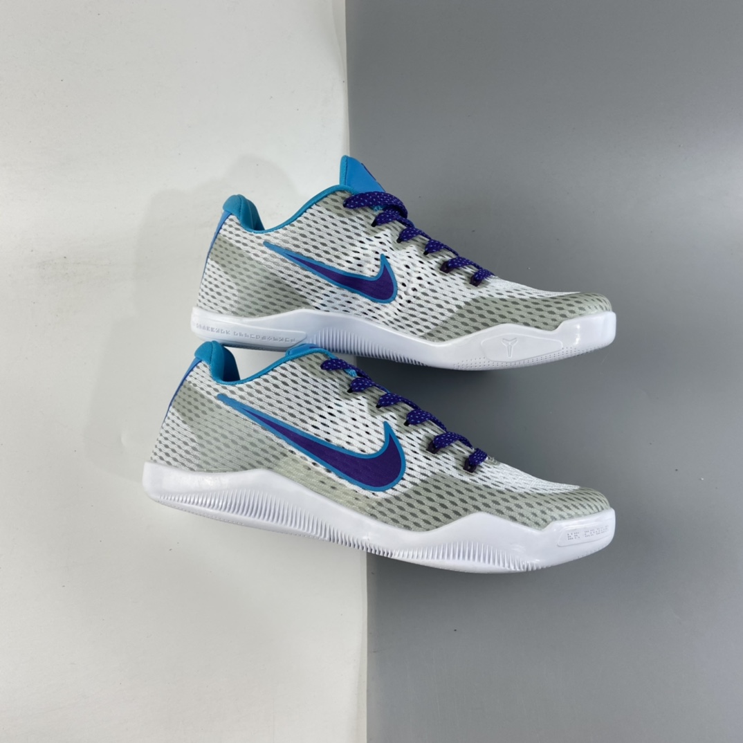 P240 Nike Kobe 11 EM 科比11代篮球鞋运动鞋 灰蓝 选秀日 836184-154