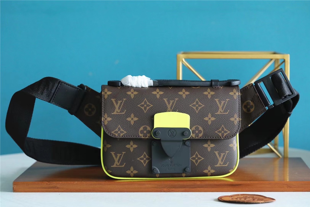 Louis Vuitton Belt Bags & Fanny Packs Handbags Black Yellow Canvas M45864