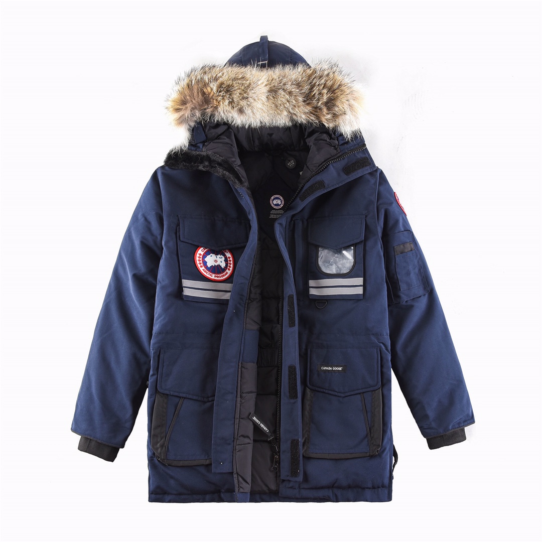 Canada Goose Clothing Coats & Jackets Down Jacket Windbreaker Black White Unisex Fall/Winter Collection