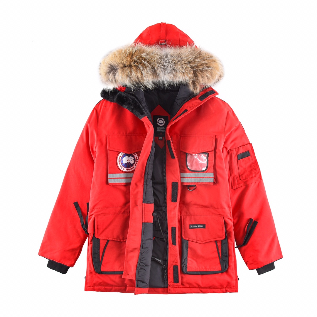 Canada Goose Clothing Coats & Jackets Down Jacket Windbreaker Black White Unisex Fall/Winter Collection