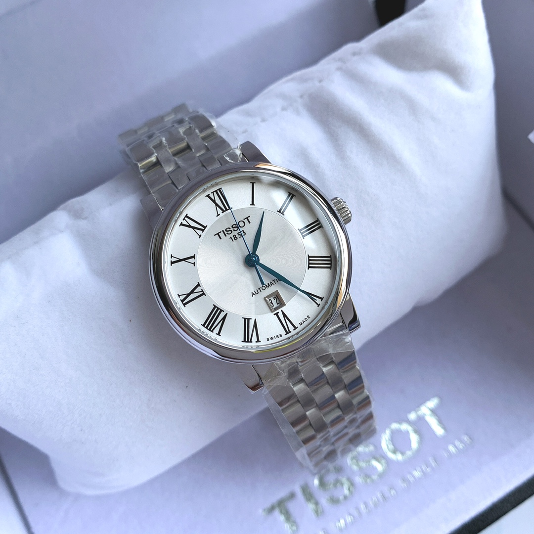 TISSOT T122 Series: Classic Retrospect with Steel Blue Pointer & Swiss ETA Movement - 图片 2
