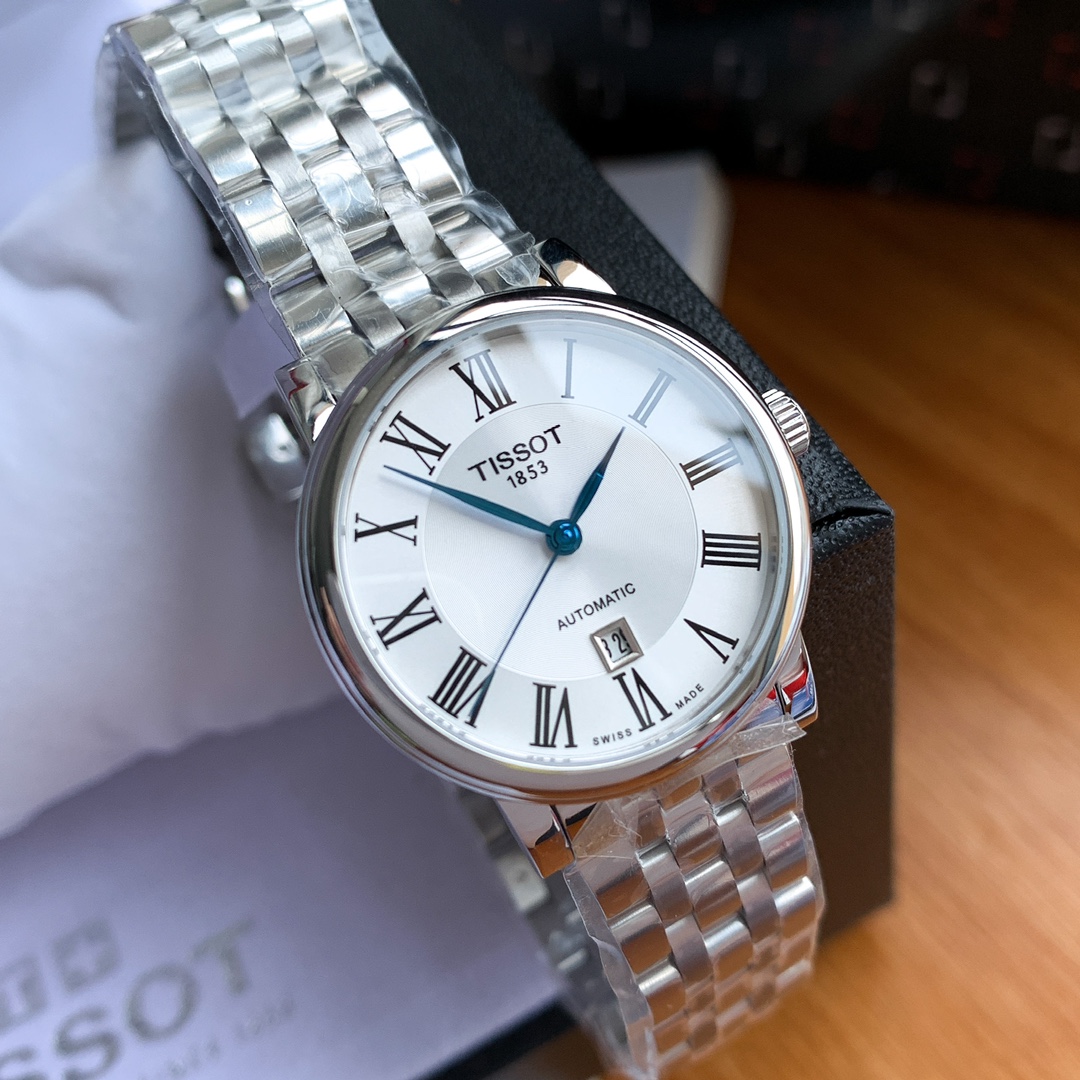 TISSOT T122 Series: Classic Retrospect with Steel Blue Pointer & Swiss ETA Movement - 图片 5