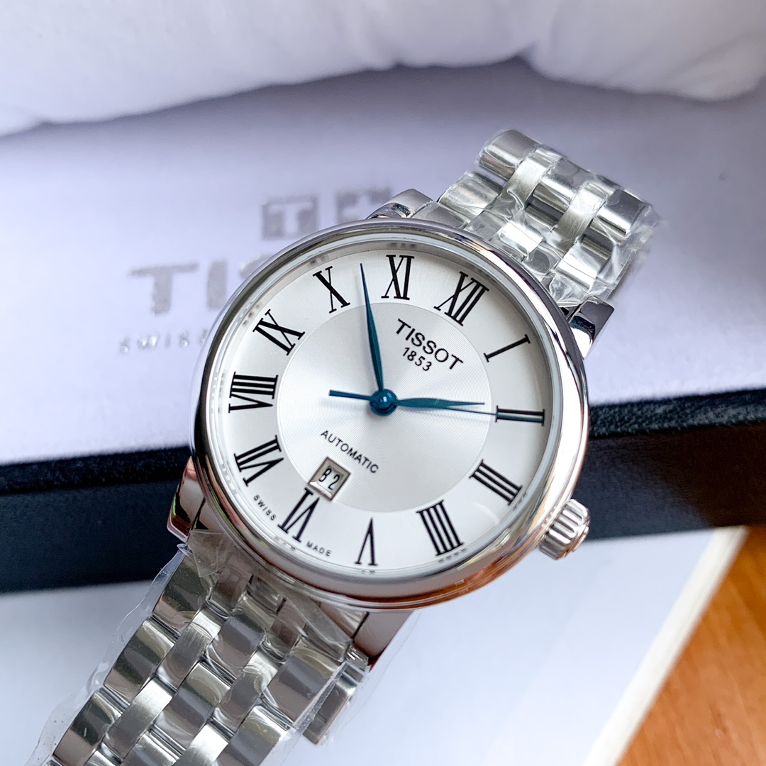 TISSOT T122 Series: Classic Retrospect with Steel Blue Pointer & Swiss ETA Movement - 图片 4