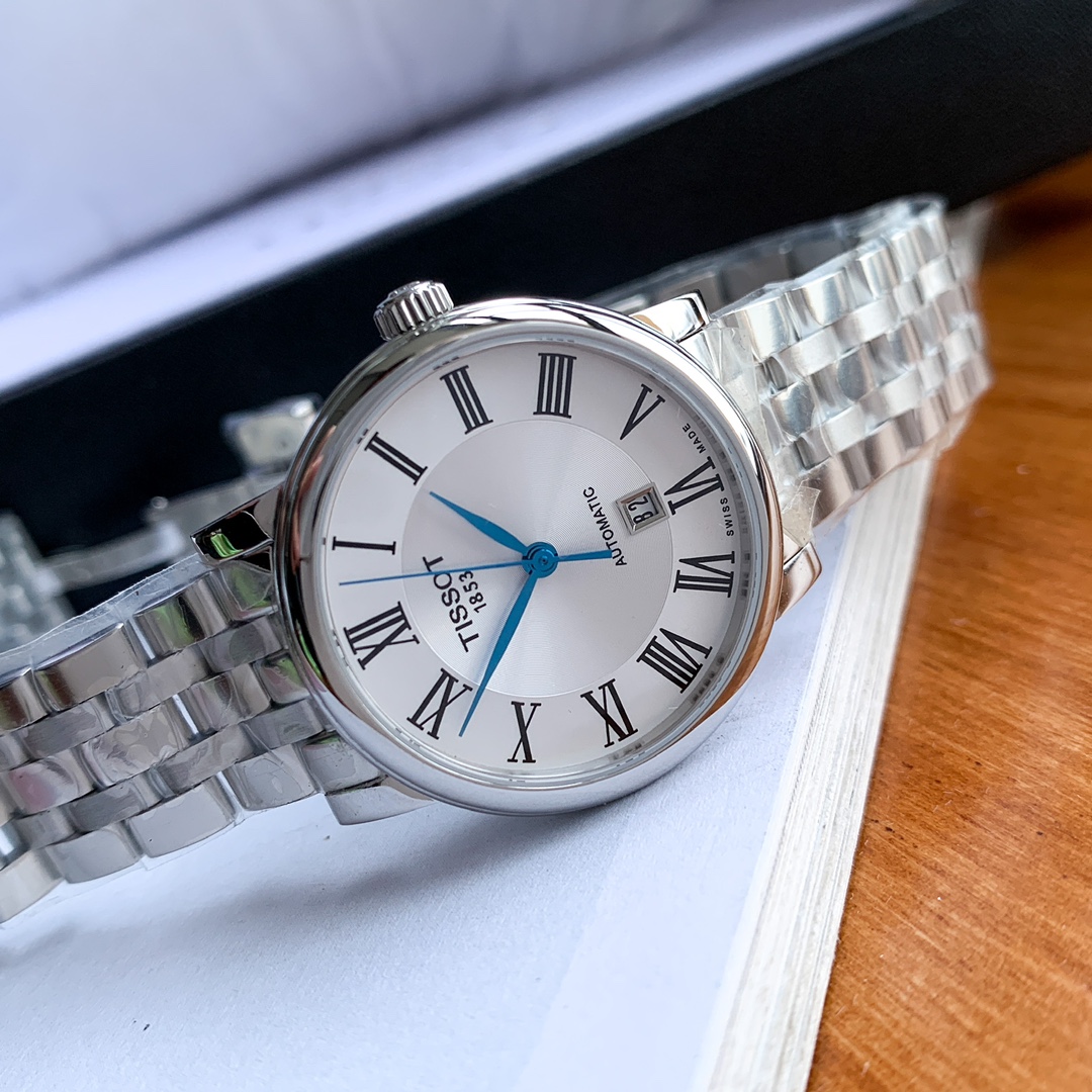 TISSOT T122 Series: Classic Retrospect with Steel Blue Pointer & Swiss ETA Movement - 图片 6