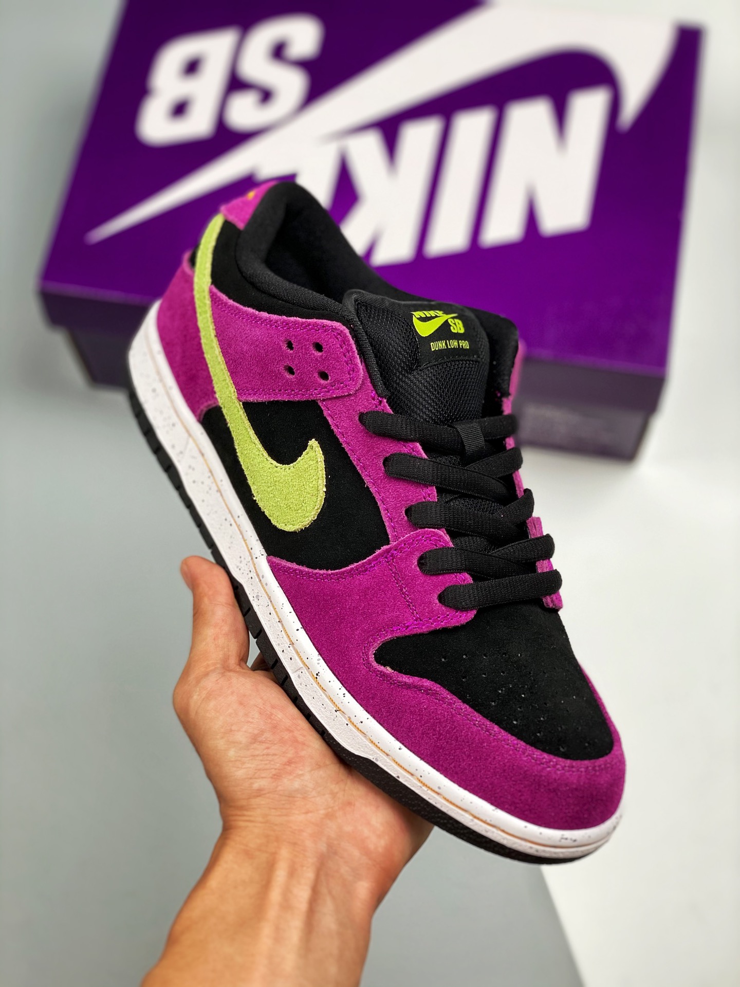 NK Dunk SB Low Retro "Red Plum" ciruela roja, producción de fábrica grande, muy recomendado👏 Material de primera capa …