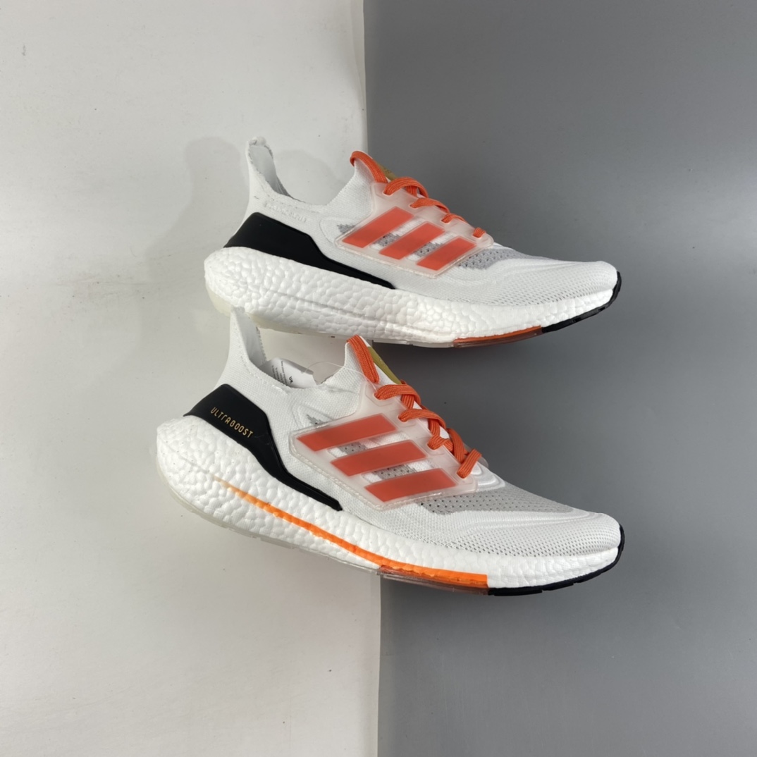 P200 AD UltraBoost 21 加厚爆米花袜套式针织鞋面休闲运动慢跑鞋 FZ2106