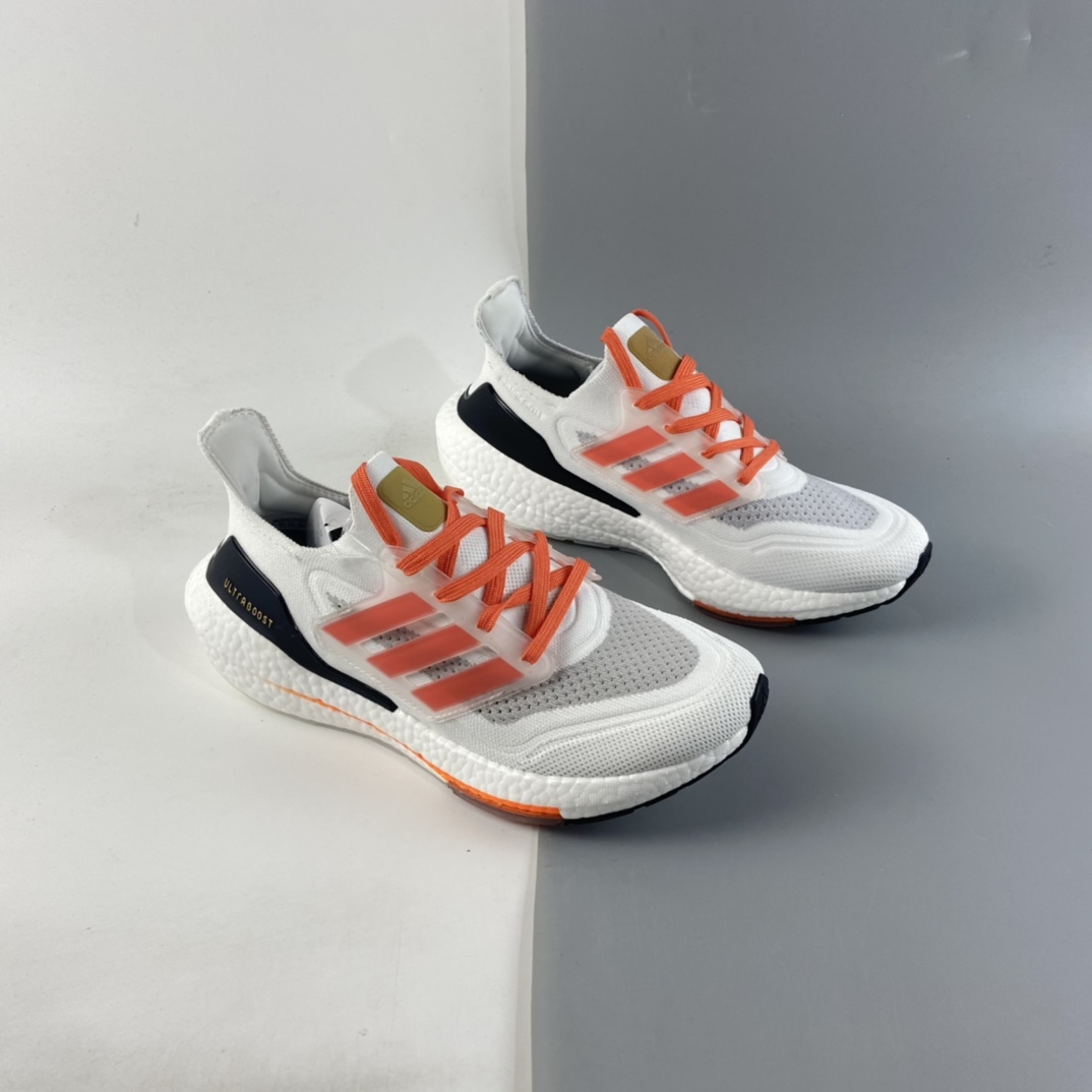 P200 AD UltraBoost 21 加厚爆米花袜套式针织鞋面休闲运动慢跑鞋 FZ2106