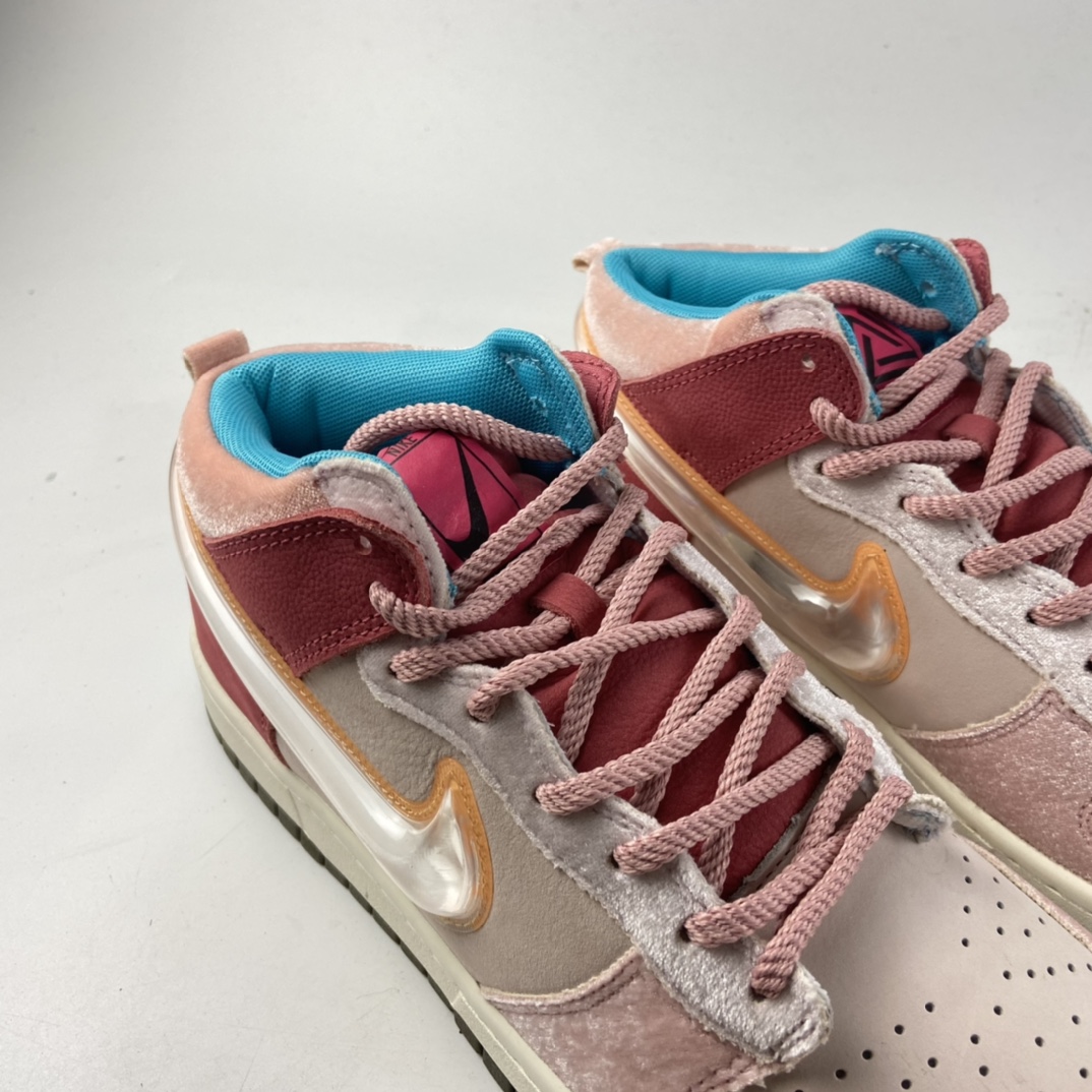 P360 Social Status x Nk SB Dunk High Pro QS 全新联名款果冻勾高帮休闲板鞋 DJ1173-600