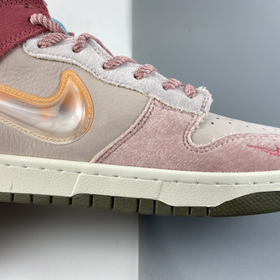 P360 Social Status x Nk SB Dunk High Pro QS 全新联名款果冻勾高帮休闲板鞋 DJ1173-600