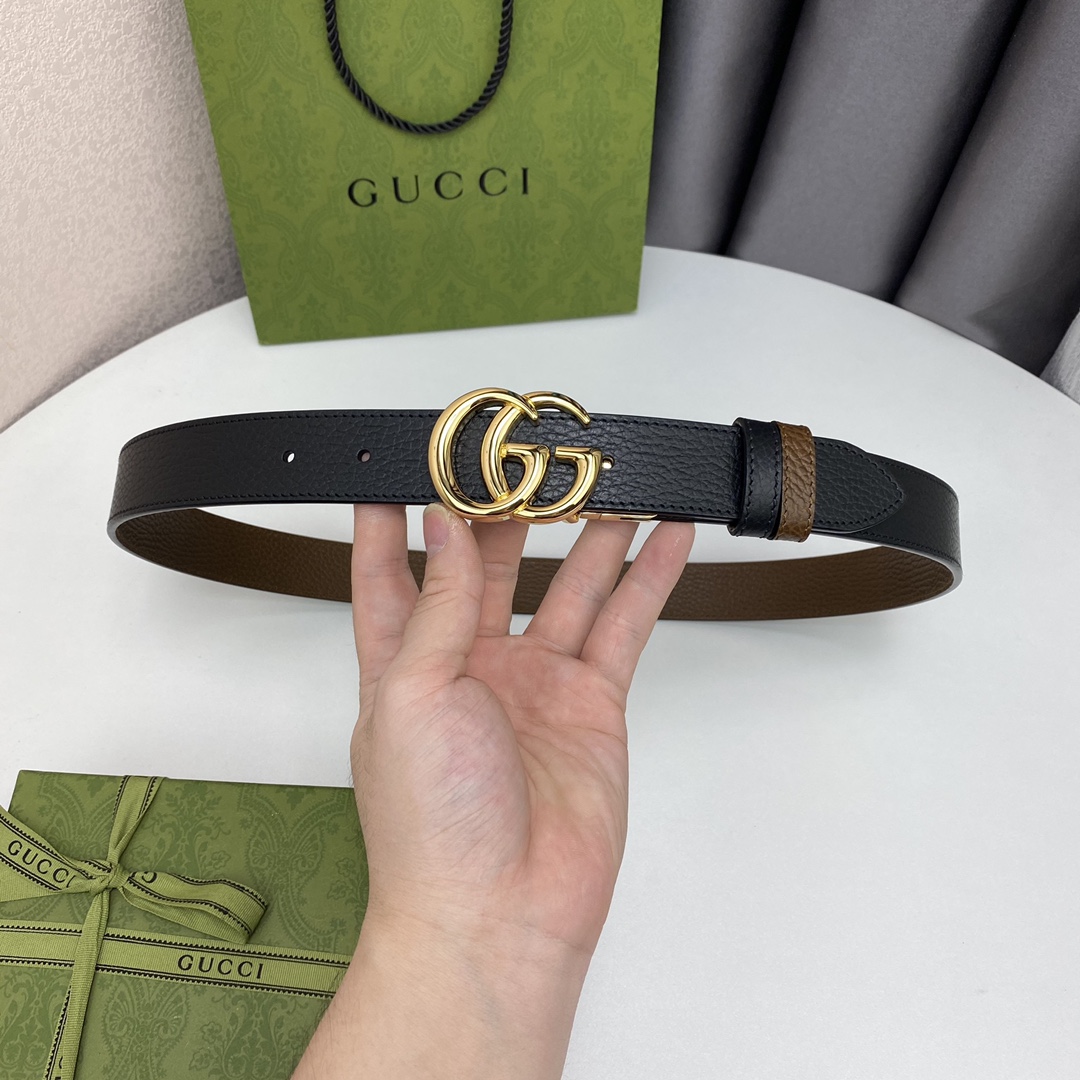 GUCCI頂級原單寬度3cm双面进口