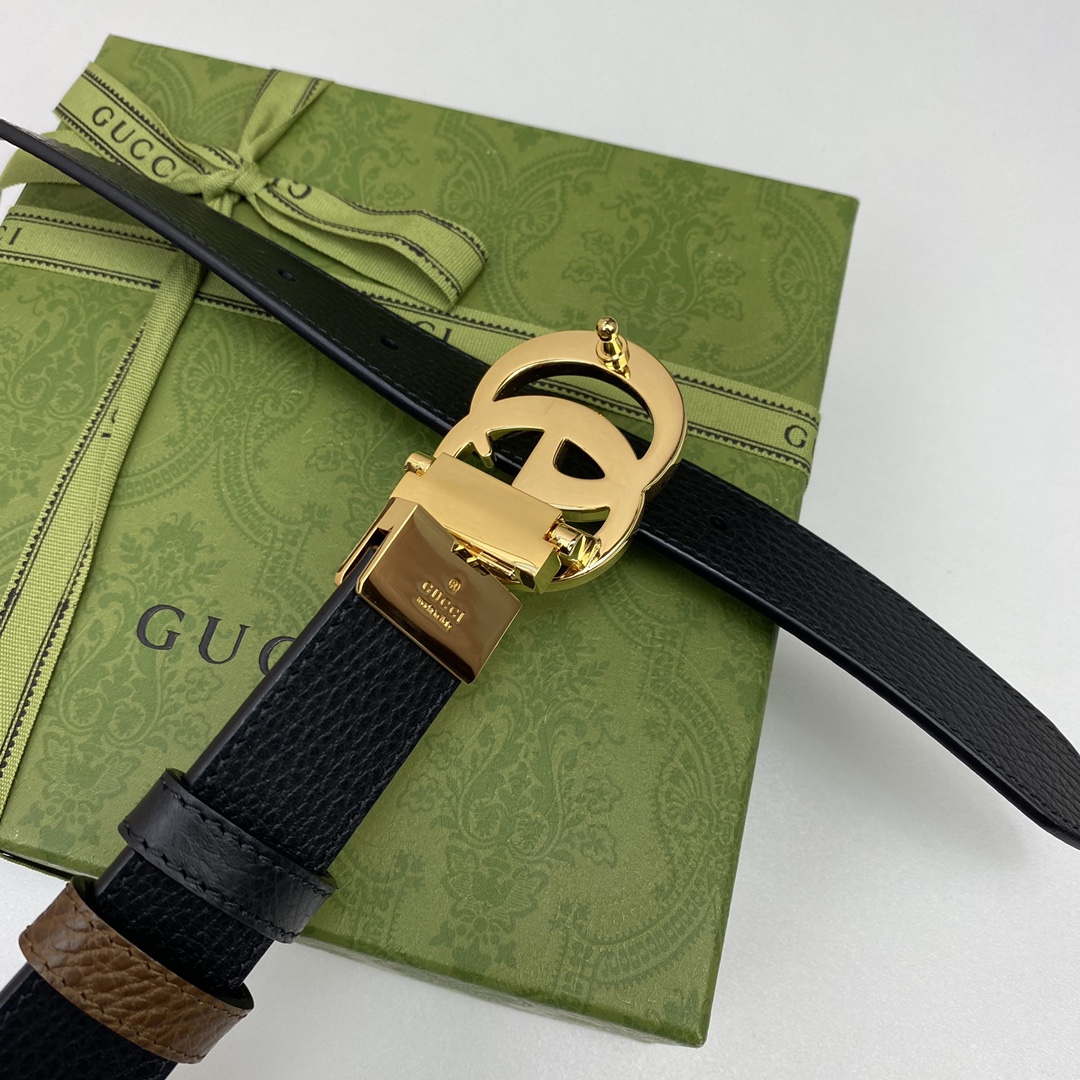 GUCCI頂級原單寬度3cm双面进口