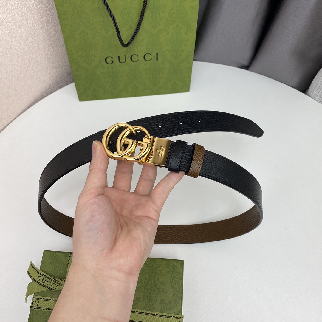 GUCCI頂級原單寬度3cm双面进口