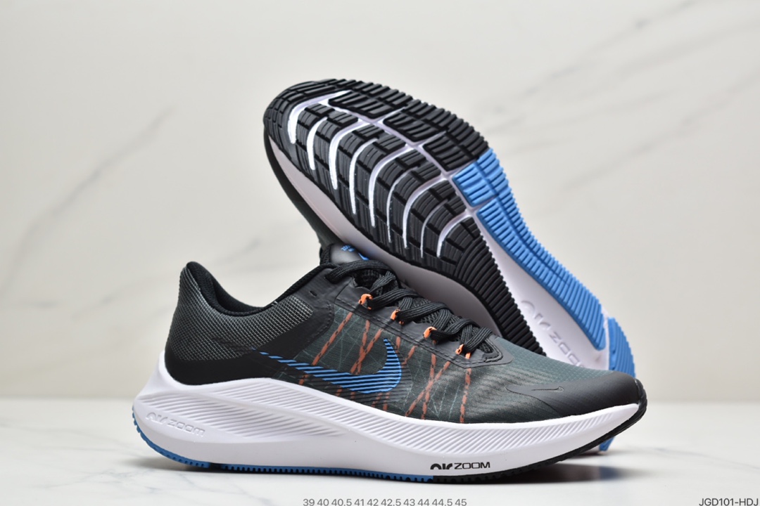 180 耐克Nike Zoom WINFLO 8登月W8轻质透气休闲运动跑步鞋 CW3419-007