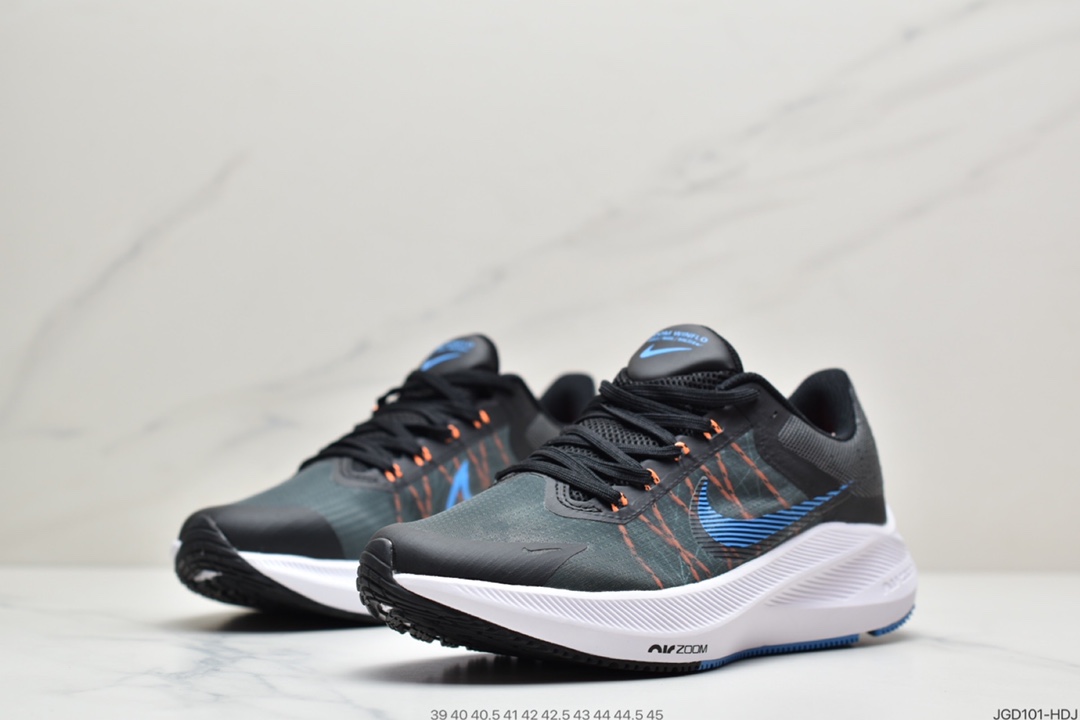 180 耐克Nike Zoom WINFLO 8登月W8轻质透气休闲运动跑步鞋 CW3419-007