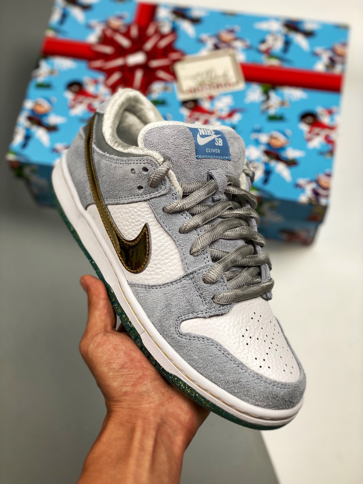 Versión G original‼️ Sean Cliver x Nike SB Dunk Low "Holiday Special" Frozen, San Valentín azul, desarrollado con el pa…