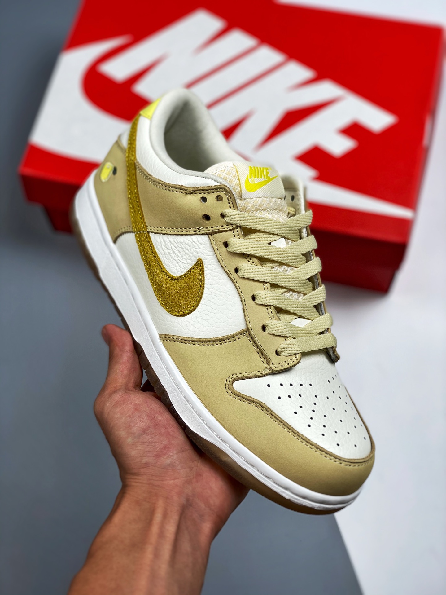 NK SB Dunk Low “Lagoon Pulse” amarillo limón 🍋 línea de producción original #etiqueta tejida de fábrica original que c…