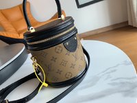 Louis Vuitton LV Cannes Handbags Cosmetic Bags Monogram Reverse Canvas Vanity M43986