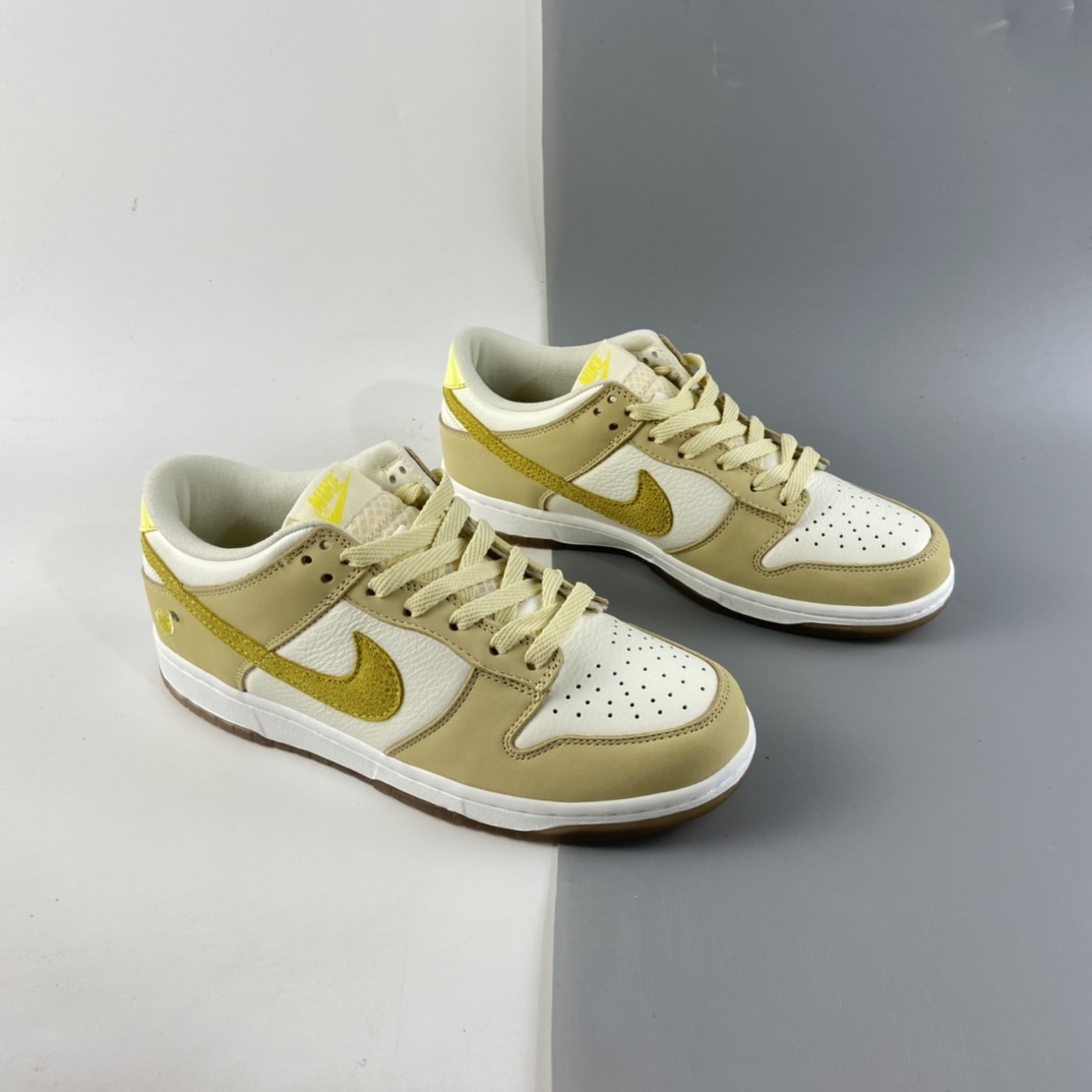 P300 Nike SB Dunk Low 扣篮系列柠檬黄配色 低帮休闲运动滑板板鞋 DJ6902-700