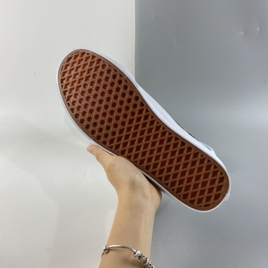 P160 Vans Sk8-Mid 范斯官方腰果花中帮民族风印花板鞋运动鞋 牛油果绿 VN0A391F6TM