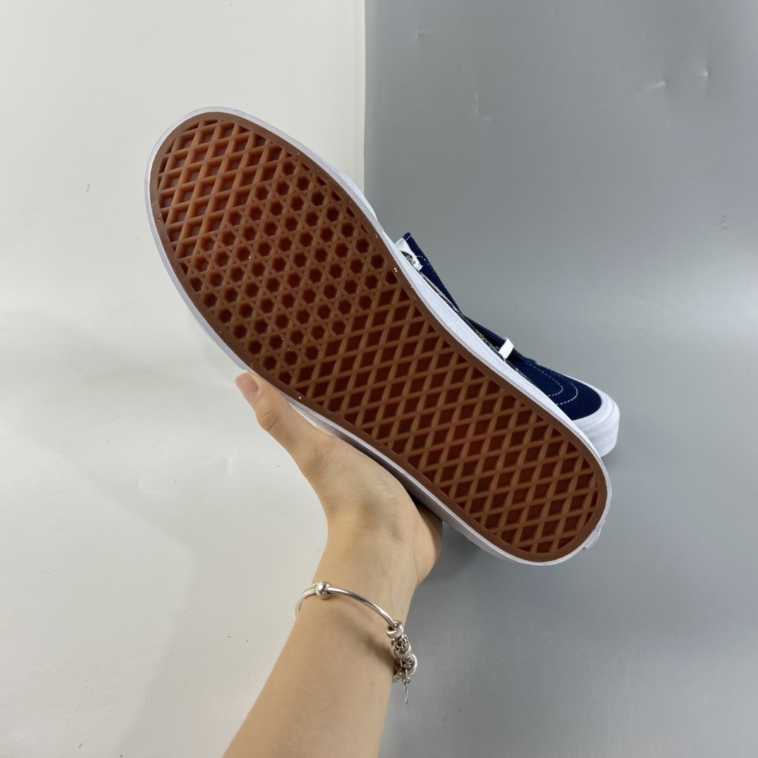 P160 Vans Sk8-Mid 范斯官方腰果花中帮民族风印花板鞋运动鞋 藏蓝色 VNOA391FITN