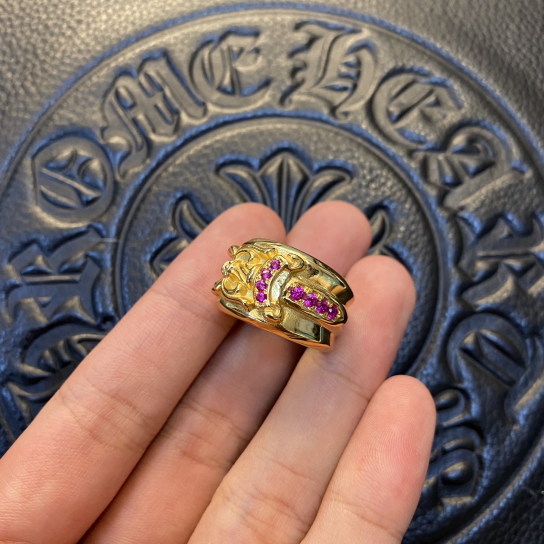 Gold-plated custom with diamond setting