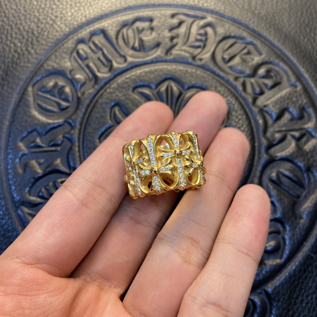 Gold-plated custom with diamond setting