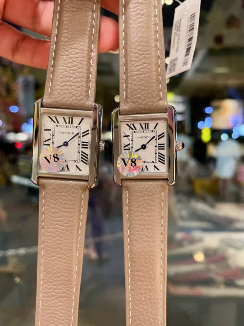 Cartier Tank Solo Retro Horloge - Zwitsers Uurwerk, Leer, Witgouden Kast 1 Cartier Tank Solo Retro Horloge - Zwitsers Uurwerk, Leer, Witgouden Kast