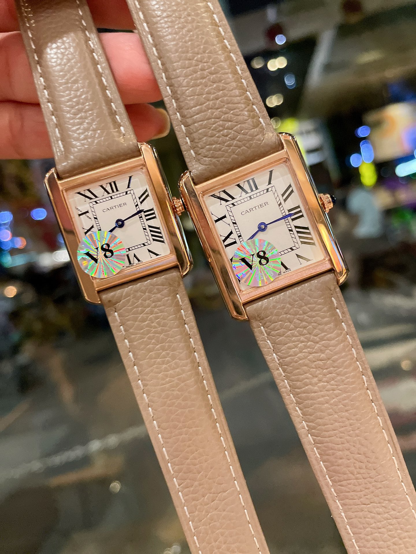 Cartier Tank Solo Vintage Watch - Swiss Movement, Steel Case, Leather Strap