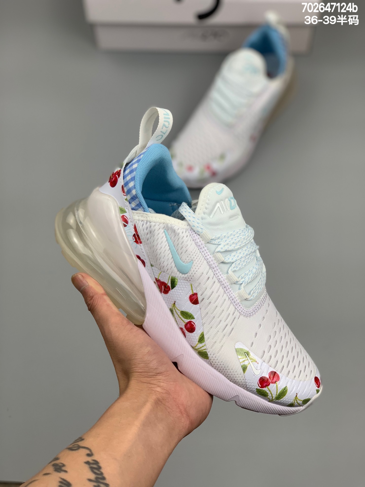 
Air Max 270  气垫 
官网强力操作主推 
货号：AH6789-009
原档案数据开发 客供真实压强气垫  
原盒原标专柜一致外围实体充正操作案例
Size：36 36.5 37 38 38.5 39  编码：702647124b