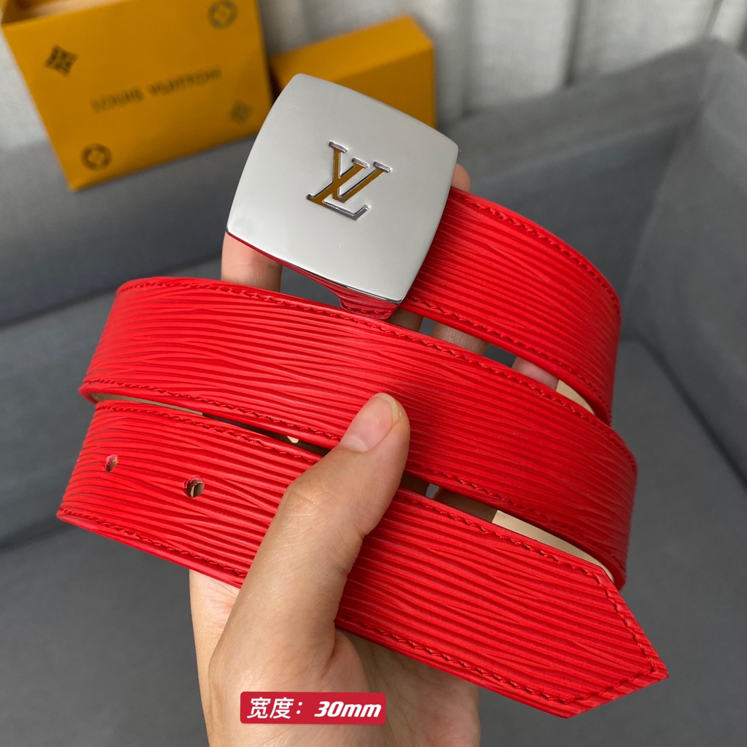 2023 AAA Replica Customize
 Louis Vuitton Belts Women Epi