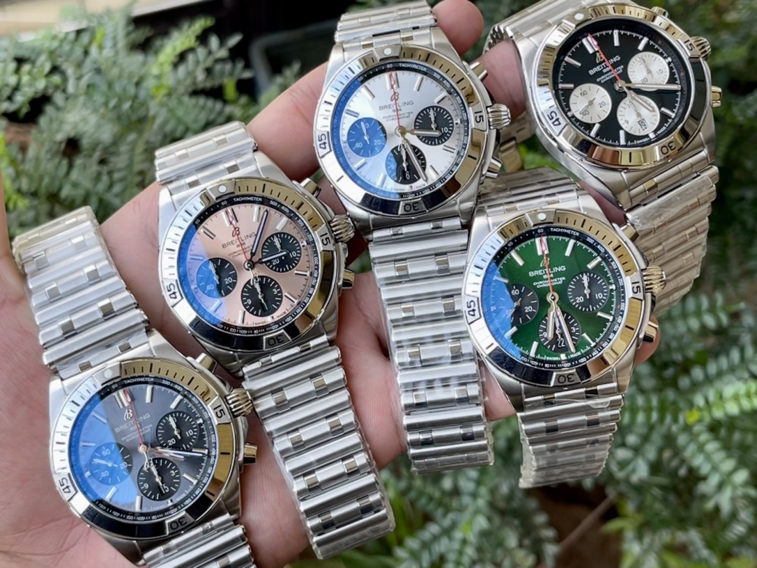 Breitling Mechanical Chronograph Men's Watch Stainless Steel Automatic Movement