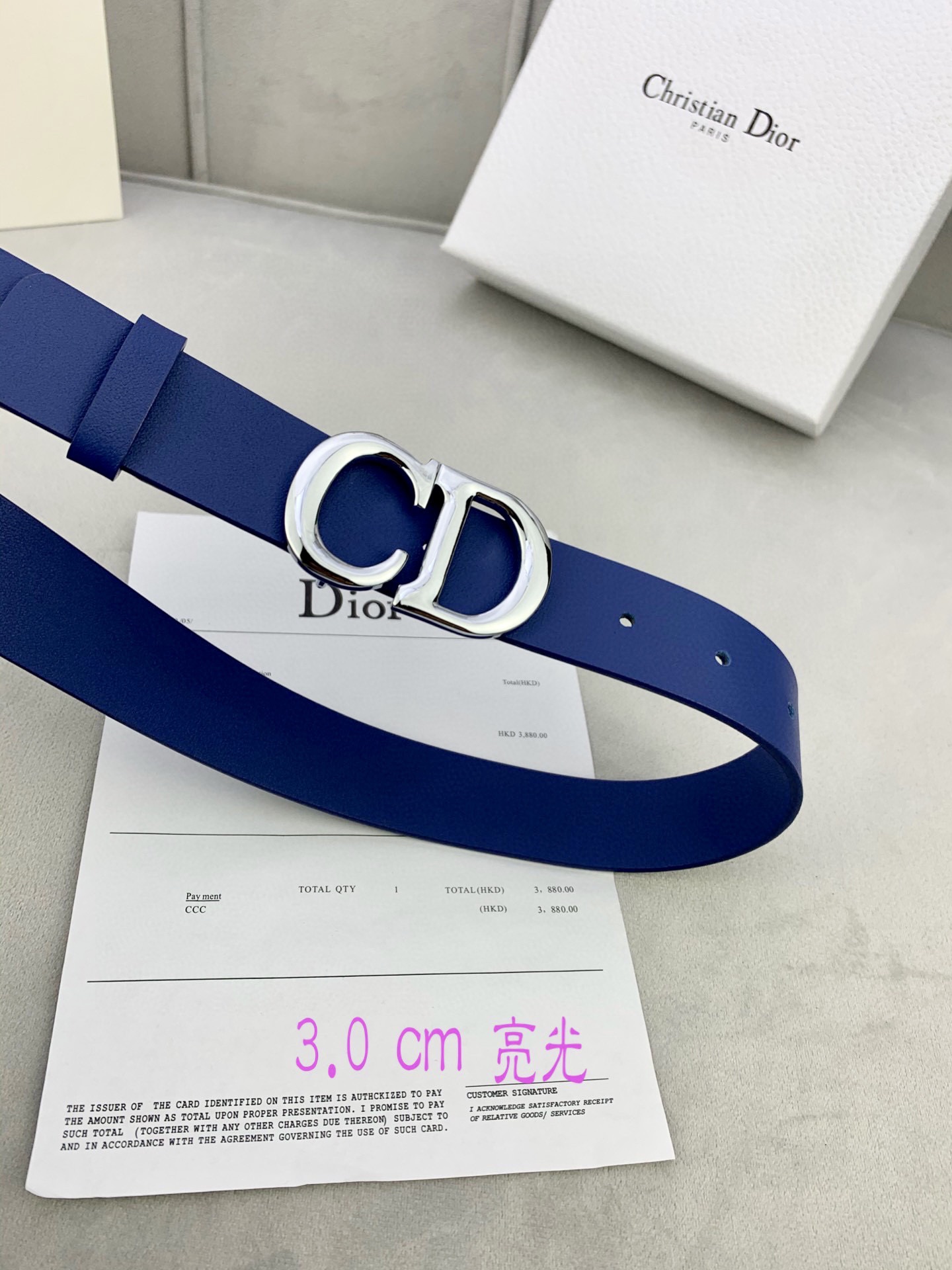 宽度3.0cmDior迪奧爆款平面無