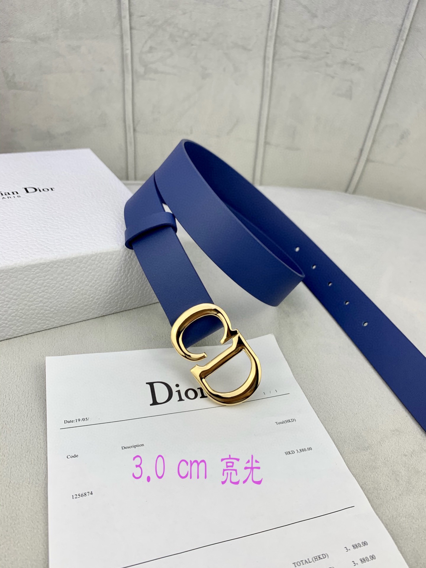 宽度3.0cmDior迪奧爆款平面無