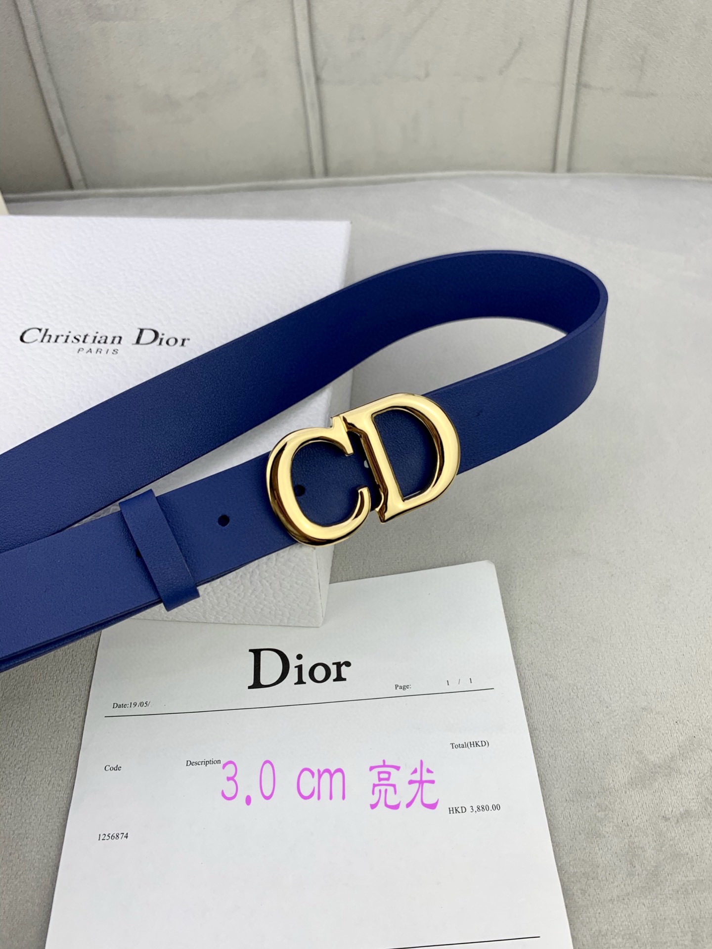 宽度3.0cmDior迪奧爆款平面無