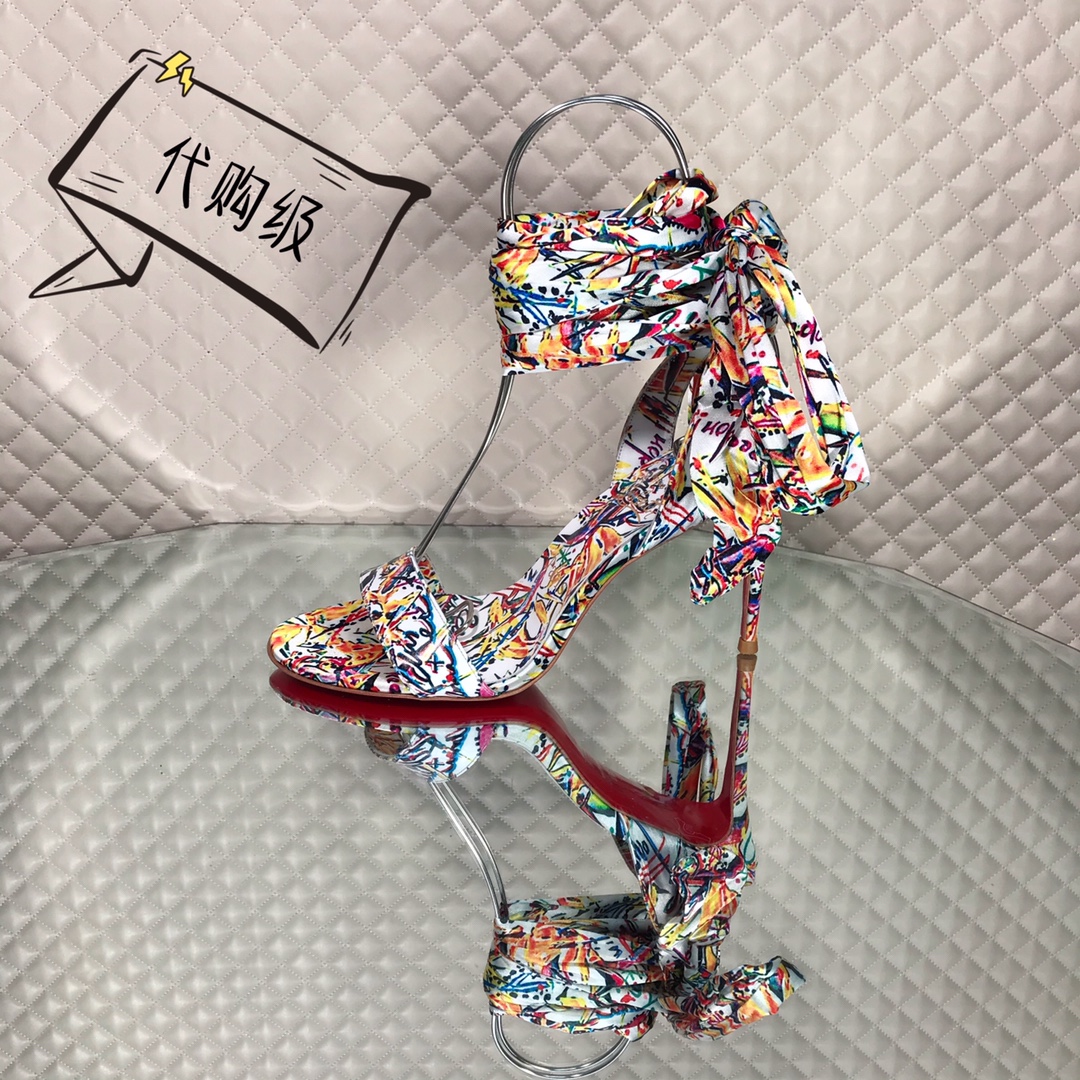 NO:100160,High-end custom spring and summer sandals graffiti series!  10Cm, size 34-42. Customized models are not refunded or exchanged, 9050-Silk graffiti. Official website synchronization Standard European code Reference:9050- Color:MULTl Material:CALF Lining:goat leather Heel height:10Cm Sole:leather sole Size:EUR 34-42 (US 4-11):,,christian louboutin,sandals,real silk19860909高端订制 春夏凉鞋涂鸦款系列！ 10Cm,尺码34-42码.订制款不退不换,9050－真丝涂鸦.官网同步 标准欧码 Reference:9050- Color:MULTl Material:CALF Lining:goat leather Heel heigh:10Cm Sole:leather sole Size:EUR 34－42（US 4一11) :,,christian louboutin,sandals,real silk,Women's Shoes