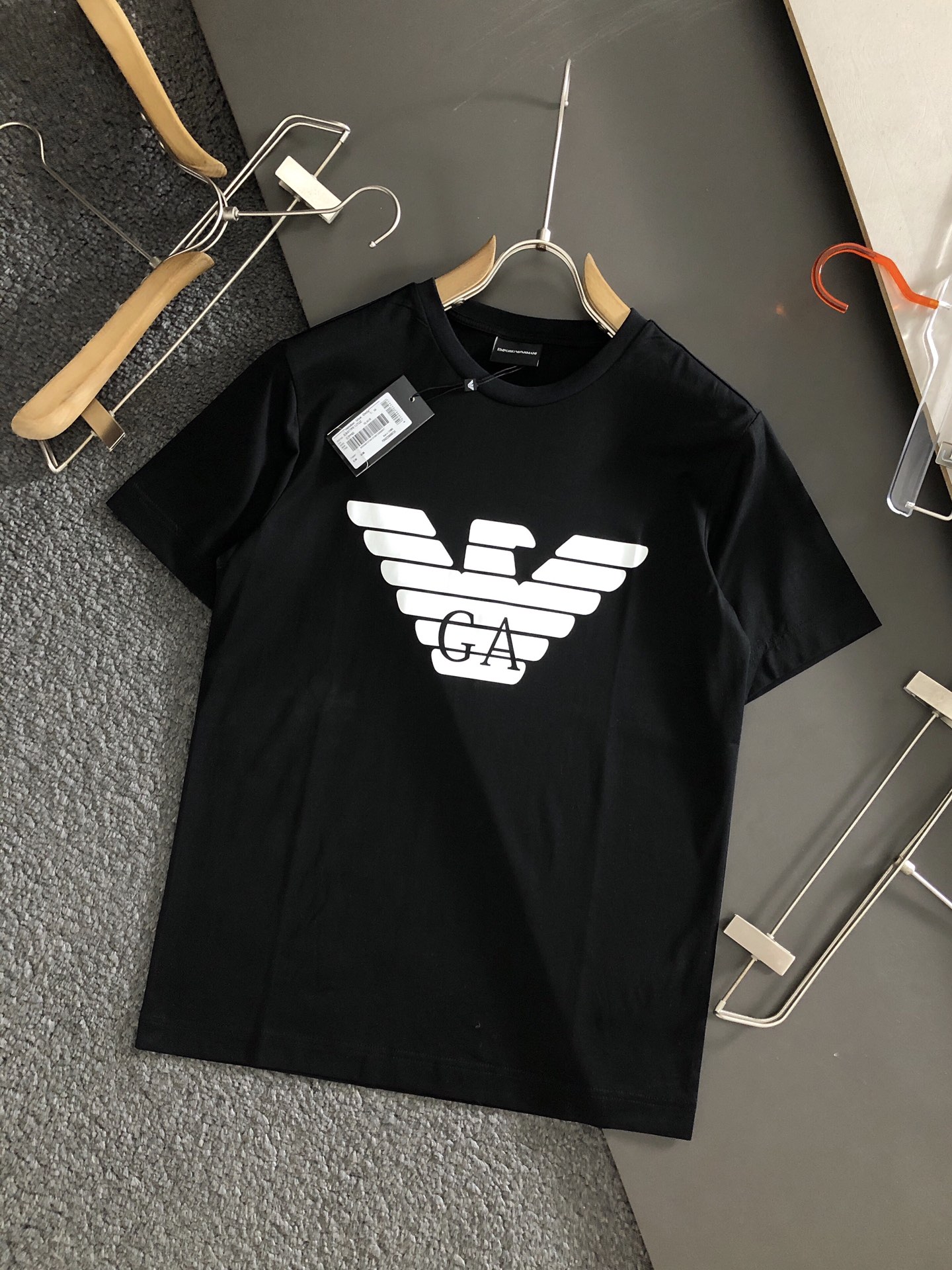 ARMANI camiseta de manga corta con estampado más nueva, camiseta de alta calidad de tienda original, proceso …