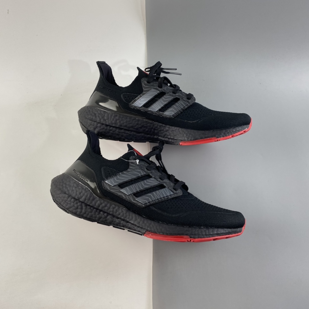 P220  AD UltraBoost 21 加厚爆米花袜套式针织鞋面休闲运动慢跑鞋 GV9716