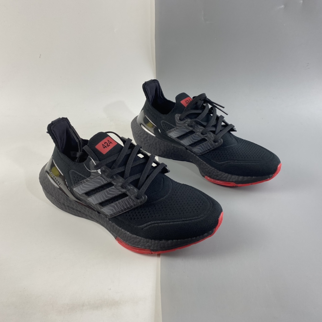 P220  AD UltraBoost 21 加厚爆米花袜套式针织鞋面休闲运动慢跑鞋 GV9716