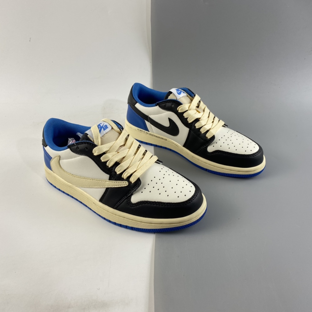 P200 fragment design x Travis Scott x Nike Air Jordan 1 Low OG SP”Military Blue” DM7866-140