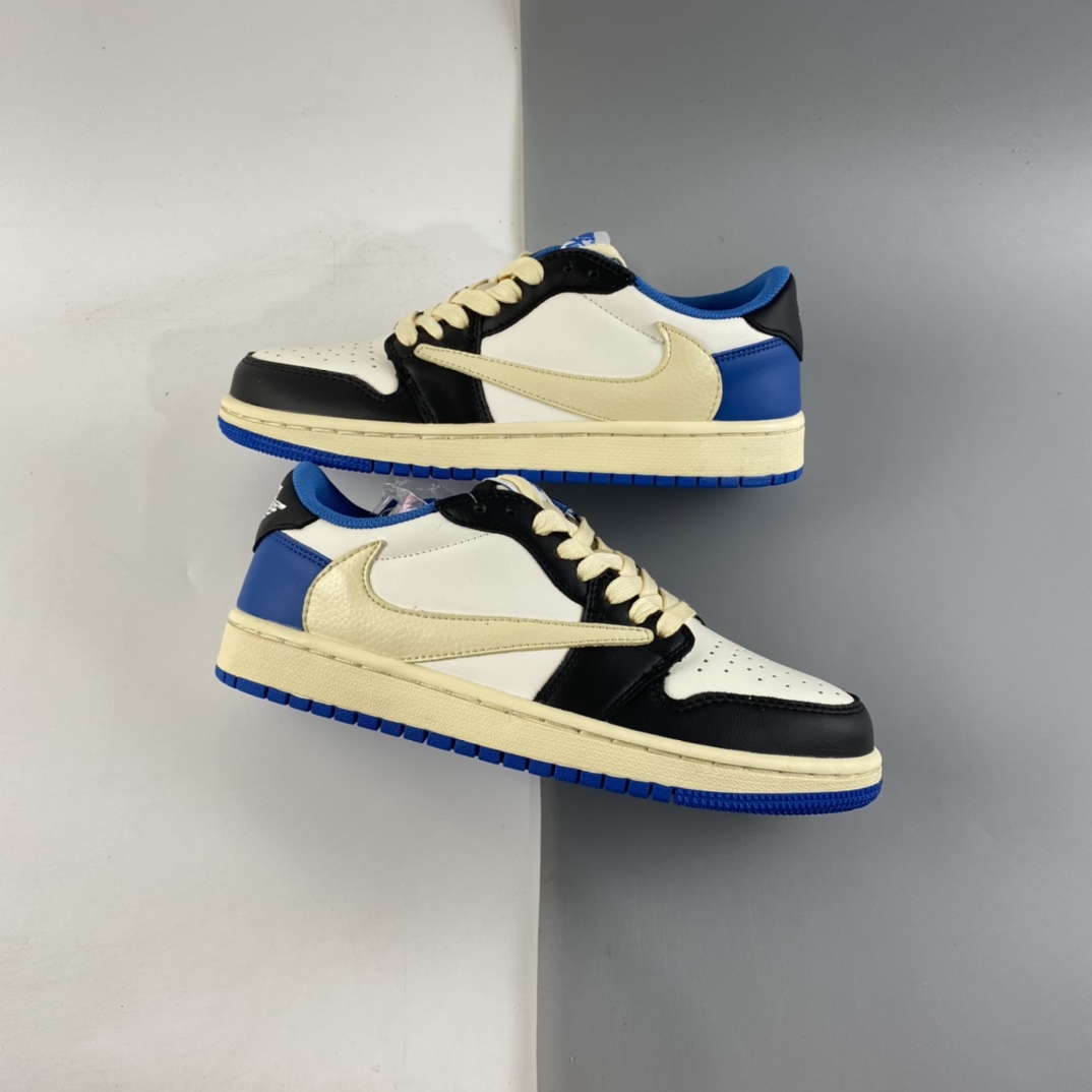 P200 fragment design x Travis Scott x Nike Air Jordan 1 Low OG SP”Military Blue” DM7866-140