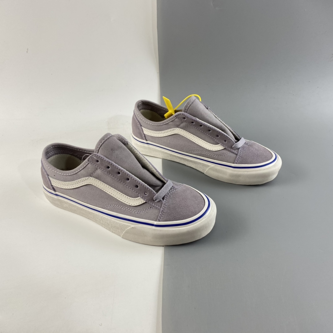 P150  Vans Old Skool 范斯官方香芋紫侧边条纹低帮轻薄款帆布鞋 VN0A54F44U1