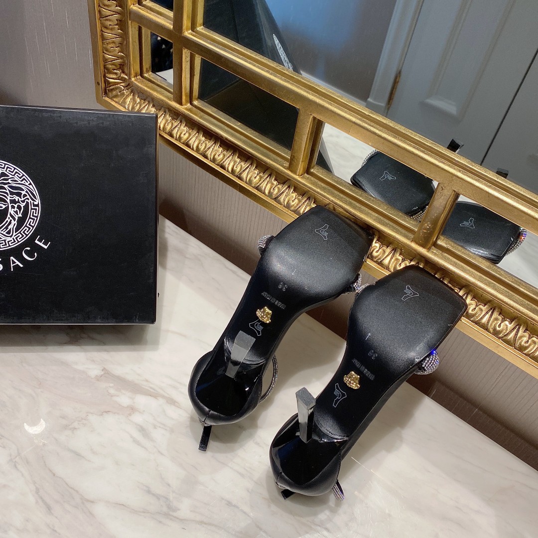 范思哲Versace/新款钻链凉鞋春